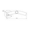 LRS106 Tubular Lever Handle on Rose 135mm Satin Stainless Steel | British Hardware