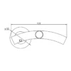 tubular lever handle on round rose with escutcheon for doors
