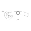 LRS107 Tubular Lever Handle on Rose 135mm Satin Stainless Steel | British Hardware