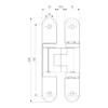 3D adjustable concealed hinge heavy duty for cabinets and furniture doors