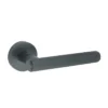 brass lever handle on 10mm round rose without escutcheon for doors