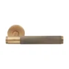 brass lever handle with escutcheon plate for interior and main doors