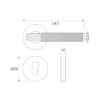 brass lever handle with escutcheon plate for interior and main doors