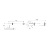 Brass Lever Handle 140mm in British Hardware