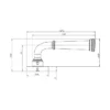brass lever handle on 6mm round rose with escutcheon for doors