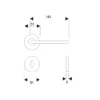 Brass Lever Handle 143mm in British Hardware