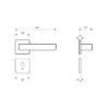 Brass Lever Handle 144mm in - British Hardware