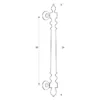 Brass Cramella door pull handle