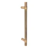 brass door pull knurled handle for home doors, office doors, interior doors, premium hardware