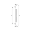 brass door pull knurled handle for home doors, office doors, interior doors, premium hardware