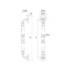 premium brass door pull handle on rose for main doors and luxury interiors