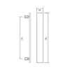 brass ripple door pull handle for home doors, office doors and interior doors, premium hardware