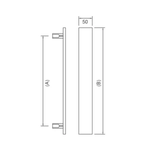 brass ripple door pull handle for home doors, office doors and interior doors, premium hardware
