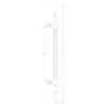 Brass Ardea door pull handle for main doors