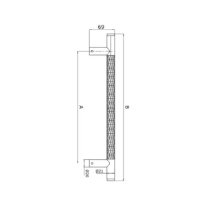 brass door pull handle for home doors, office doors, interior doors, premium hardware