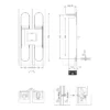Zamac 3D concealed hinges load capacity 70kg for cabinets and furniture doors