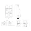 Zamac 3D concealed hinge for cabinets and furniture doors
