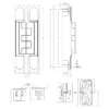 zamac 3D concealed hinges heavy duty for large and commercial doors