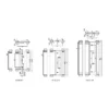 stainless steel double action spring door hinge heavy duty for self closing swing doors