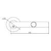 Stainless Steel Lever 135mm in Matt Black EuroArt British Hardware