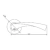 EuroArt Stainless Steel Lever 127mm British Hardware