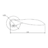 EuroArt Stainless Steel Lever 128mm Satin Stainless Steel British Hardware