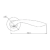EuroArt Stainless Steel Lever 135.5mm British Hardware