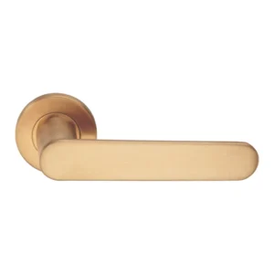EuroArt Stainless Steel Lever 130mm Satin Brass British Hardware