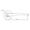 EuroArt Stainless Steel Lever 126mm British Hardware