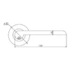 EuroArt Stainless Steel Lever 126mm British Hardware