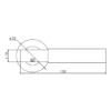 EuroArt Stainless Steel Lever 126mm British Hardware