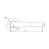 EuroArt Stainless Steel Lever 128mm British Hardware