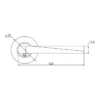 EuroArt Stainless Steel Lever 126mm British Hardware