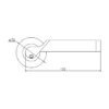 EuroArt Stainless Steel Lever 130mm British Hardware