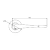 EuroArt Stainless Steel Lever 140mm British Hardware