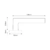 EuroArt Stainless Steel Lever 129mm British Hardware