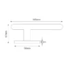 EuroArt Designer Stainless Steel Lever 165mm in British Hardware
