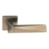 lever handle on square rose with escutcheon for doors, suitable for home doors, office doors, interior doors, premium stainless steel hardware