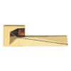 lever handle on square rose with escutcheon for doors, suitable for home doors, office doors, interior doors, premium stainless steel hardware