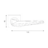 lever handle on square rose with escutcheon for doors, suitable for home doors, office doors, interior doors, premium stainless steel hardware