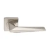 lever handle on square rose with escutcheon for doors, suitable for home doors, office doors, interior doors, premium stainless steel hardware