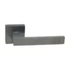 lever handle on square rose with escutcheon for doors, suitable for home doors, office doors, interior doors, premium stainless steel hardware