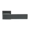 lever handle on square rose with escutcheon for doors, suitable for home doors, office doors, interior doors, premium stainless steel hardware