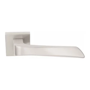 lever handle on square rose with escutcheon for doors, suitable for home doors, office doors, interior doors, premium stainless steel hardware