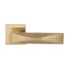 lever handle on square rose with escutcheon for doors, suitable for home doors, office doors, interior doors, premium stainless steel hardware