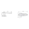 lever handle on square rose with escutcheon for doors, suitable for home doors, office doors, interior doors, premium stainless steel hardware