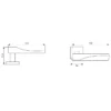 lever handle on square rose with escutcheon for doors, suitable for home doors, office doors, interior doors, premium stainless steel hardware