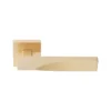 lever handle on square rose with escutcheon for doors, suitable for home doors, office doors, interior doors, premium stainless steel hardware