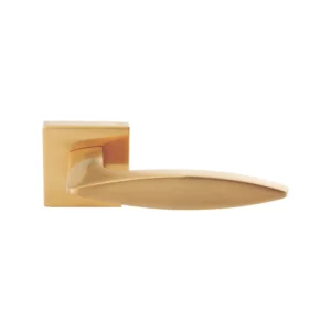 lever handle on square rose with escutcheon for doors, suitable for home doors, office doors, interior doors, premium stainless steel hardware