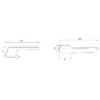 lever handle on square rose with escutcheon for doors, suitable for home doors, office doors, interior doors, premium stainless steel hardware